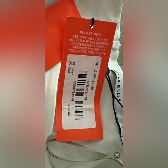 Karen Millen SNO32 White Skirt  NWT $175 - Picture 2 of 8